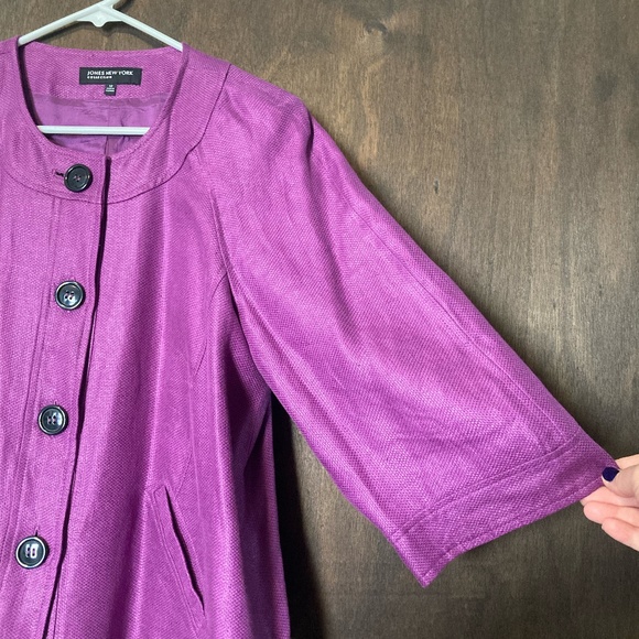 Jones New York Blazer Suit Jacket Purple - Picture 5 of 6